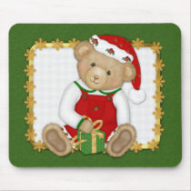 Beary Merry Christmas -Boy Teddy mousepads