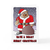 Beary Merry Christmas card card