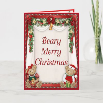 Beary Merry Christmas cards