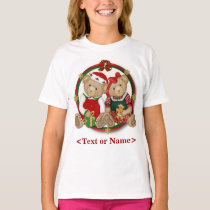 Beary Merry Christmas Circle t-shirts