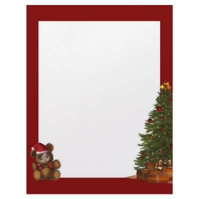 Beary Merry Christmas Letterhead by mickeyelvis128
