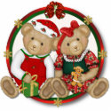 Beary Merry Christmas Ornament photo sculptures