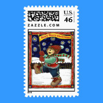 Beary Merry Christmas Postage postage by ZachBear Beary Merry Christmas Postage postage