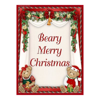 Beary Merry Christmas posters