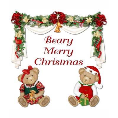 Beary Merry Christmas T Shirt by Spice
