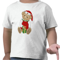 Beary Merry Teddy Bear Boy t-shirts