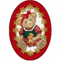 Beary Merry Teddy Bear Ornament photo sculptures