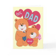 Beary Special Dad card
