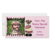 Beary Special Valentine Card Custom Photo Card