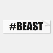 #beast bumper stickers