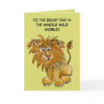 Beast Dad in Whole Wild World Card by zooogle Beast Dad in Whole Wild World Card