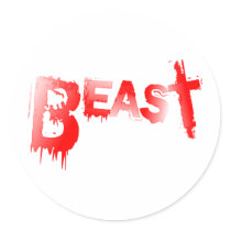 Beast Round Sticker