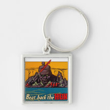 Beat Back The Hun Keychain