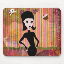 Beat Girl Visits Kawaii Land Mousepad