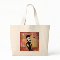 Beat Girl Visits Kawaii Land Tote Bag