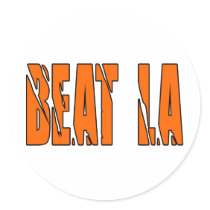 Beat L.A. Sticker