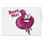 Beat Me funny beet cartoon Card