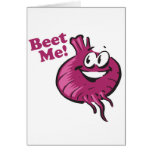 Beat Me funny beet cartoon Card