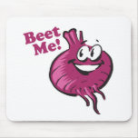 Beat Me funny beet cartoon Mouse Pad