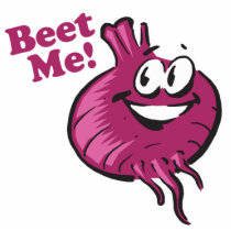 Beat Me funny beet cartoon photo sculptures