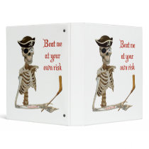 Beat Me Hockey Pirate binders