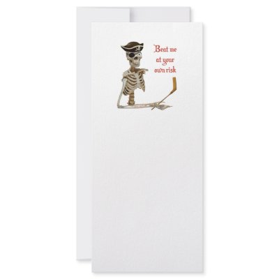 Beat Me Hockey Pirate Rack Card by HappyDoggies