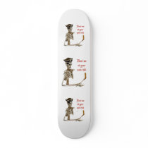 Beat Me Hockey Pirate Skate Board Deck