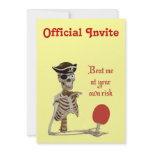 Beat Me Pirate Ping Pong Personalized Invites