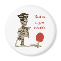 Beat Me Pirate Ping Pong Magnet