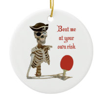 Beat Me Pirate Ping Pong Ornament