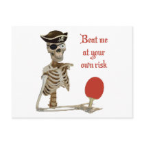 Beat Me Pirate Ping Pong Postcard