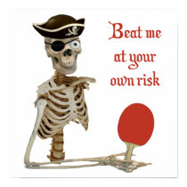 Beat Me Pirate Ping Pong Poster
