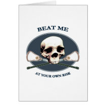 Beat Me Skull Lacrosse Card