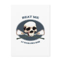 Beat Me Skull Lacrosse Post Card