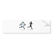 Beat the clock runner bumper sticker