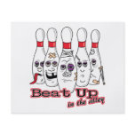 beat up in the alley bowling pins humor flyers