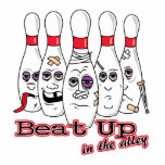 beat up in the alley bowling pins humor cut out