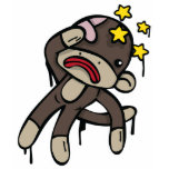 Beat up SOCK MONKEY t-shirts