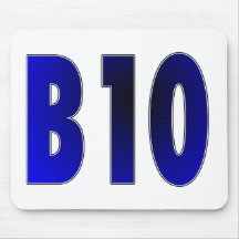 Beaten Black and Blue Mouse Pad