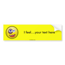 Beaten up bumper stickers