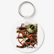Beaten Up Clock Gears keychains by Awesome_Clothes Beaten Up Clock Gears keychains