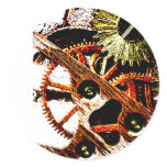 Beaten Up Clock Gears Sticker