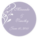 Beathless Dusty Lavendar Wedding Seals/Stickers
