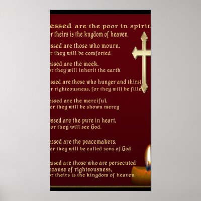 Beatitudes art poster by peter222999