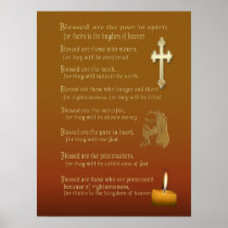 Beatitudes art poster