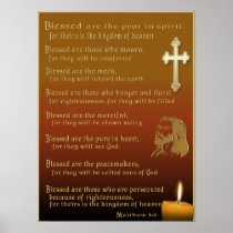 Beatitudes Christian poster