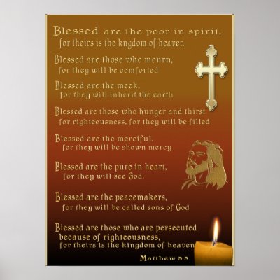 Beatitudes Christian poster by Christian_Clothing