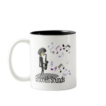 Beatnik Jazz Saxophone Player Mug