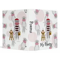 Beatnik Sock Monkey Binder