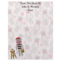Beatnik Sock Monkey Letterhead